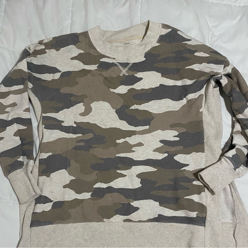 Aerie Pullover Sweater Camo